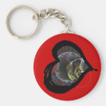 Sickle Cell Awareness Heart - Need not Suffer Keychains