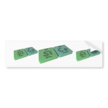 Sics as Si Silicon and Cs Caesium Bumper Sticker
