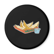 side of potato wedges refrigerator magnets