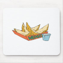 side of potato wedges mouse pad