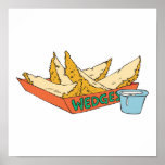side of potato wedges posters