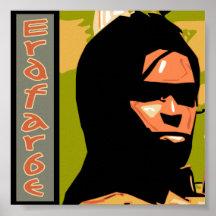 Side profile of a Man Posters