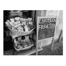 Side Street Shop in Rome Post Card