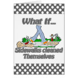 Sidewalks cleaned themselves cards