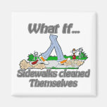 Sidewalks cleaned themselves magnet