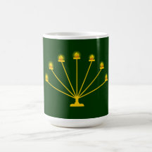 siebenarmiger leuchter menorah candleholder tee tassen