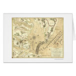Siege of Yorktown Map 1781 Greeting Cards