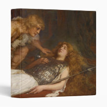 Siegfried and Brunhilde by Charles Ernest Butler 3 Ring Binder