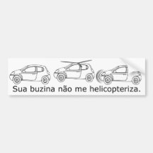 Sien me klaxonne non helicopteriza autocollant pour voiture