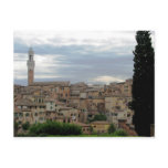 Siena, Italy, tower of City Hall at left Post Card