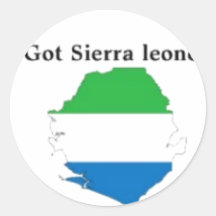 SIERRA LEONE, CARTE, T-SHIRT ET ETC. ADHÉSIFS