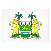 Sierra Leone Coat of Arms Invites