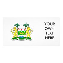 Sierra Leone Coat of Arms Personalized Photo Card