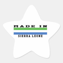 Sierra Leone fait dans les conceptions Autocollants