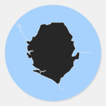 SIERRA LEONE ROUND STICKERS
