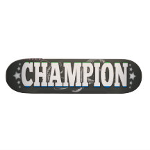 Sierra Leonean and a Champion Custom Skate Board