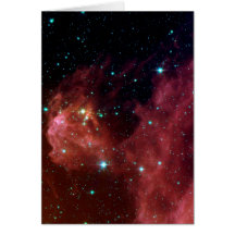 sig07-006 Red dust sky cloud Card