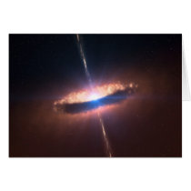 sig10-012 disc around a bright baby star greeting card