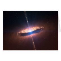 sig10-012 disc around a bright baby star greeting card