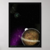 Sights of Science - Fluorescence Planets Posters