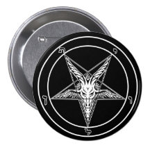 Sigil de bouton de Baphomet - grands 3 pouces Badges