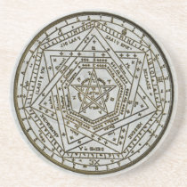 sigillum dei aemeth beverage coaster