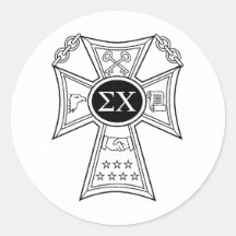 Sigma Chi Badge Stickers