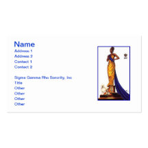 Sigma Gamma Rho Sorority Business Cards