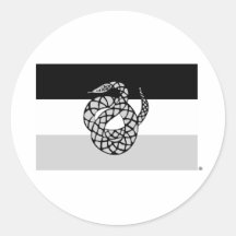 Sigma Nu Flag Grey Round Sticker