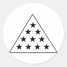 Sigma Pi Pyramid B+W Sticker