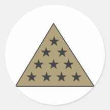 Sigma Pi Pyramid Gold Sticker