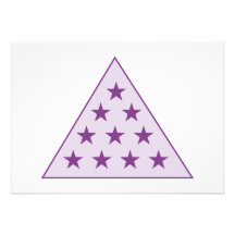 Sigma Pi Pyramid Purple Personalized Invitation