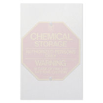 Sign board indicating Chemical storage Personalized Stationery