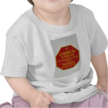 Sign board indicating Chemical storage T Shirt