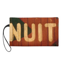 Sign in French NUIT/Night Wristlet Clutch