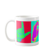 Sign Language LOVE Andy Warhol Coffee Mug