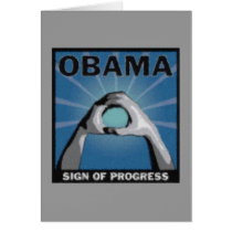 Sign of Progress Greeting Card
