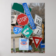 Sign Sculpture Poster