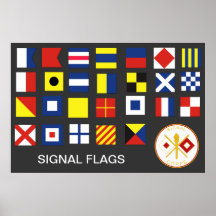 Signal Corps Flags (A-Z) Print