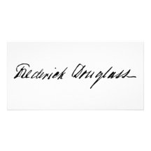 Signature of Abolitionist Frederick Douglass Photo Card Template