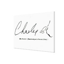 Signature of Charles II Stretched Canvas Prints
