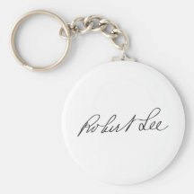 Signature of Confederate General Robert E. Lee Key Chains