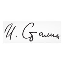 Signature of Soviet Union Premier Joseph Stalin Photo