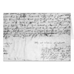 Signature of William Shakespeare , 1616 Card