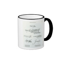 Signatures of Mary Queen of Scots Coffee Mug