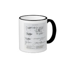 Signatures of Scottish 15th and 16th century Coffee Mugs