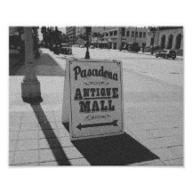 Signe antique de mail de Pasadena Photos Sur Toile