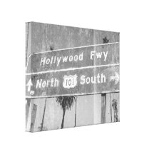 Signe d'autoroute de Hollywood Impression Sur Toile