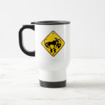Signe de croisement d'orignaux mug