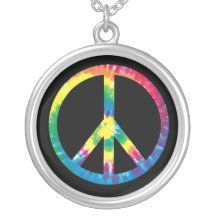 Signe de paix de colorant de cravate 2 bijouterie fantaisie